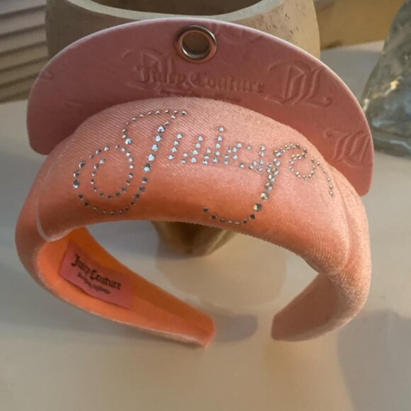 Juicy Couture Accessories - Juicy couture headband velvet  juicy in rhinestone